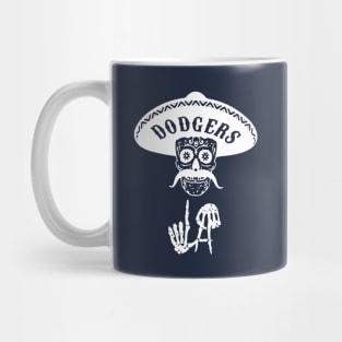 Los Angeles Baseball Sugar Skull Mug